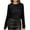 Black, variant on ameIAEA Sequin Tops for Women Long Sleeve Backless Sparkly Blouses Solid Color Dressy Casual Shirts