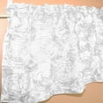 thumbnail image 2 of Rosette Floral Pop Up Flower Window Valance 54 Inch Wide White, 2 of 2