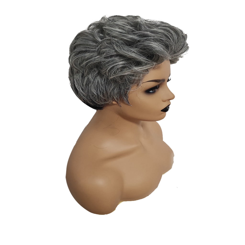DAPRZIY Brazilian Virgin Hair Full Lace Cap Band Human Hair Wigs For Black Women New Sexy Lady Natural Short Wavy Curly Synthe