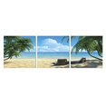 thumbnail image 1 of FURINNO F086CC50AC Senic Coconut Tree & Chair 3-Panel Acrylic Photography, 60 X 20-In,, 1 of 4