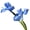 Dark Blue, variant on Selrti Artificial Iris Flower 2 Heads Faux Silk Long Stem for Table Centerpiece Decor