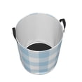 thumbnail image 3 of PAYOHTO Foldable Laundry Room Hamper Bucket Waterproof Bathroom Basket for College Student Living Room Storage Pillows Blankets Tartan Plaid Blue, 3 of 8