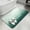 Green, variant on Mist Ocean Bathroom Rugs Non Slip Washable Bath Mat Absorbent Front Door Mat Coastal Indigo Gray Ombre Sea Waves Minimalist Indoor Doormat for Kitchen Entryway Shower Decor Accessories 15.7"x23.6"