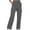 Dark Gray, variant on Womens Cargo Sweatpants Wide Leg Fleece Y2K Pants Stretch Athletic Hiking Trousers with Pockets High Elastic Waist Pants