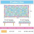 thumbnail image 4 of Easter Rectangle Tablecloth 60 x 120 Inch, Colorful Pastel Easter Eggs Decorative Table Cloth Dining Table Cover, Spring Dinner Party Picnic Decoration, 4 of 6