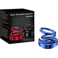 thumbnail image 1 of Portable Kinetic Molecular Heater, Kinetic Molecular Heater, Solar Rotating Double Ring Suspension Car Ornament, Molecular Heater For Car, Auto-Rotate (Blue), 1 of 8