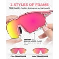 thumbnail image 6 of VICTGOAL Cycling Sunglasses for Men Women with Polarized and Photochromic 2 Lenses,UV400 Clear Road Bike Running Sports Goggles, 6 of 7
