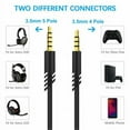 thumbnail image 2 of FZFLZDH Replacement Audio Cable for Astro A10 A40 A30 A50 Headsets Cord Lead Compatible with Xbox One Play Station 4 PS4 Headphone Audio Extension Cable, 2 of 8