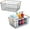 New-Black2, variant on Wire Baskets with Handles Wire Storage Organizer Bin Baskets, Pantry, Closets, Bedrooms - Set of 2(Black)
