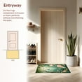 thumbnail image 3 of ODIKA 5'x7' Machine Washable Non-Slip Area Rug, Whimsical Garden Escape with Floral Scrolls and Forest Animal Details High Traffic Rug, Green, 281923, 3 of 7