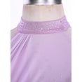thumbnail image 6 of iiniim Women Lyrical Dance Costumes Modern Contemporary Ballet Dancewear Straps Back Chiffon Flowy Dress Light Purple XXL, 6 of 7