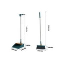 thumbnail image 3 of 180-Degree Rotatable Broom & Foldable Dustpan Set with Double-Layer Scraper | Non-Stick Hair & Pet Hair Collector | Long Handle for Floor & Corner Cleaning | 1-Piece Set, 3 of 7
