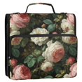 thumbnail image 5 of FORMRS Zipper Binder with Shoulder Strap 2-inch Ring 500 Sheet Capacity File Bag, White and Pink Roses, 5 of 5