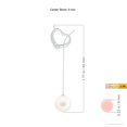 thumbnail image 3 of ANGARA Freshwater Cultured Pearl Lariat-Style Heart Necklace in Platinum for Women | June Birthstone, Birthday, Anniversary, Jewelry Gift for Women | Pearl Necklace, 3 of 8