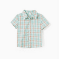 thumbnail image 3 of PatPat Family Matching Green Plaid Shirt or Ruffle Sleeves Bow Side Wrap Bottom Dress with Hidden Snap, 3 of 7