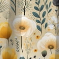 thumbnail image 3 of Designart "Graceful Yellow Beige Garden I" Floral Blackout Curtain Single Panel, 3 of 4