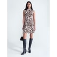 thumbnail image 2 of Scoop Women’s and Women's Sleeveless Mock Neck Mini Dress, Sizes XS-4X, 2 of 5