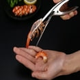thumbnail image 3 of 1Pack Shrimp Deveiner Tool - Stainless Steel Shrimp Peeler - Shrimp Cleaner Knife Peeler for Kitchen Shrimp Peeling, 8.27In(B), 3 of 8