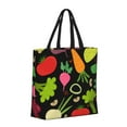 thumbnail image 2 of Vsdgher Cartoon Vegetables print Tote Bag for Women Shoulder Bag with Zipper Large Shoulder Bag Handle Handbag Portable Washable for Travel, Work, 2 of 8