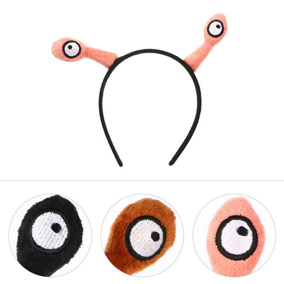 LABSERRON Lovely Snail Antenna Headband with Stretchable Tentacles for Party Use in Assorted Colors 3pcs