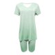 thumbnail image 3 of Blusas para las Mujeres Casual, Cuello en V de Manga Corta Impresa Superior Y Suelto Pantalones Cortos, Conjuntos de Moda de Verano, 3 of 4