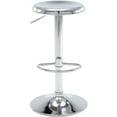 thumbnail image 1 of Brage Living Adjustable Bar Stool, Swivel Round Metal Airlift Barstool, Backless Counter Height Bar Chair for Kitchen Dining Room Pub Cafe (Chrome), 1 of 2