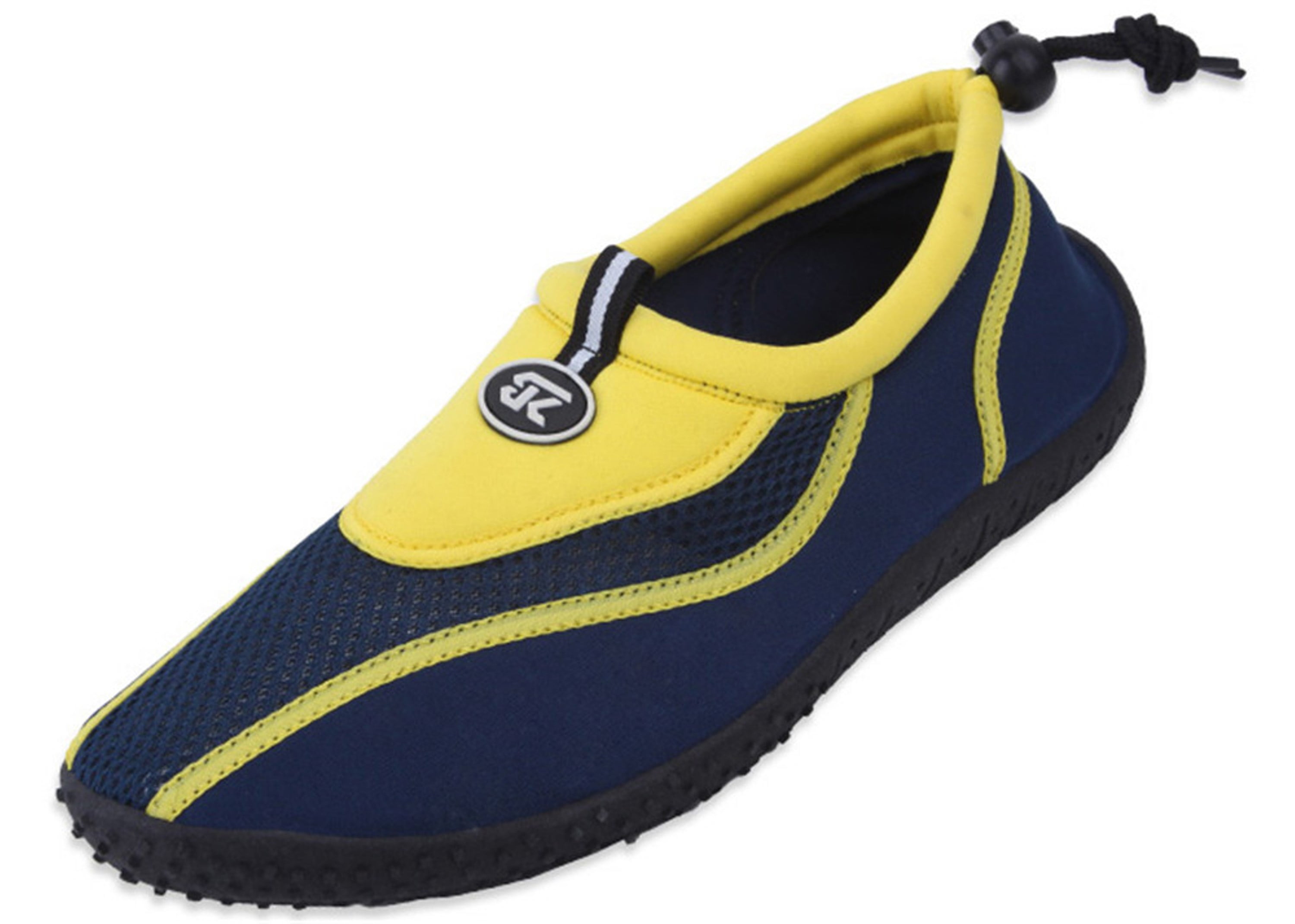 StarBay Men's Athletic Adjustable Water Shoes Aqua Socks Yellow Size 8