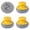 Z-36-A*1+Yellow*3, variant on XYWWY Brass Sponge, Wire Cleaning Ball, Gold Kitchen Scrubbing Sponges, Metal Cleaning Sponge for Scouring Stubborn Messes from Cast Iron, Pots, Pans, Grill, Stoves, Sink