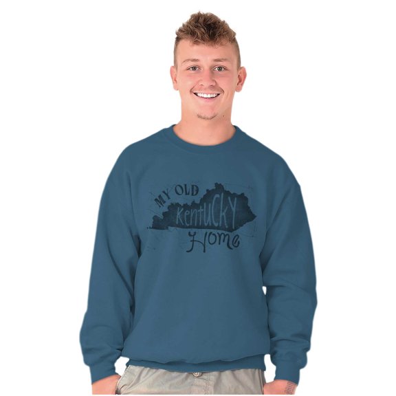My Old Kentucky Home State Shape KY Sweatshirt for Men or Women Brisco Brands S