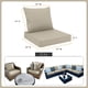 thumbnail image 2 of Favoyard Juego de cojines para asiento de exterior, 22.0 x 24.0 in, resistentes al agua y a la decoloración, cojines para muebles de patio con funda extraíble, cojín profundo para asiento y respaldo c, 2 of 6