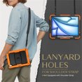 thumbnail image 5 of FJLBDE Case for iPad Air 13 inch (2026 M4/2025 M3/2024 M2), Rugged Shockproof Tablet Cases Cover with Kickstand Shoulder Strap, Orange, 5 of 7