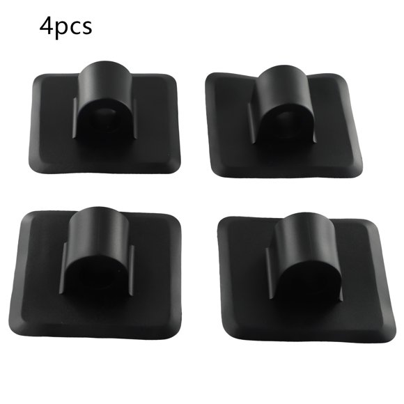 LEFU for Inflatable Boat Outboard Motor Mount Brackets, 4 Pieces Engine Holder Stand for Kayak Fishing Canoe, Black ABS Material, Easy Install