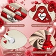 thumbnail image 4 of Heart-shaped Hugs & Kisses Banner Red Love Display Puppy Pattern Rose Decor Heart Backdrop for Valentine's Day Party Romantic Date Anniversary Celebration, 4 of 9