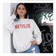 thumbnail image 3 of Sudadera Fan Army Netflix Talla EG  Blanco, 3 of 3