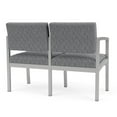 thumbnail image 5 of Fauteuil de Réception en Acier Lenox pour Salle d'Attente 2 Places / Acier Argenté / Gris, 5 of 5