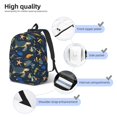thumbnail image 5 of Daiia Undersea Animals Vintage Canvas Backpack for Men and Women ,Hiking Backpack,Travel Laptop Bag for School,Large Capacity Backpack, 5 of 8