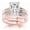 platinum, variant on Platinum 1.5 Carat LAB GROWN IGI CERTIFIED DIAMOND Classic Channel Set Princess Cut Princess Cut Diamond Engagement Ring and Wedding Band Set (H-I Color VS1-VS2 Clarity 0.75 Ct Center)