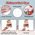 thumbnail image 4 of ZHAOCHENG Letreros de jardín con luces LED para decoración de trenes navideños, juego de tren con muñeco de nieve, elfo y Papá Noel, letreros de césped con estacas para el jardín de Navidad, 3 piezas, 4 of 5