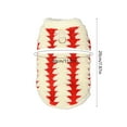 thumbnail image 3 of Double-Sided Fleece Pet Clothing Large Dog Winter Sweater Plush Fleece Lined Pet Coat for Cold Weather Warmth 1Pcs XS Red Rkxzt, 3 of 7