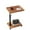 Square log color, variant on Acekid End Table, C Table Adjustable Height 360° Swivel TV Tray Table, Couch Tables Side Tables with Wheels, Rotatable Sofa Tray Table for Living Room Bedroom