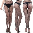 thumbnail image 2 of HBFAGFB Bas Résille pour Femmes Taille Haute Mode Imprimé Ajusté Collants, 2 of 4