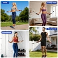 thumbnail image 6 of JILhome Weighted Jump Rope, 9.8 FT Adjustable Skipping Rope with Counter, Cordless Jump Rope with Large Cordless Ball for Gym, Fat Burning, Home Workout Equipment, Women, Men, Black, 6 of 8