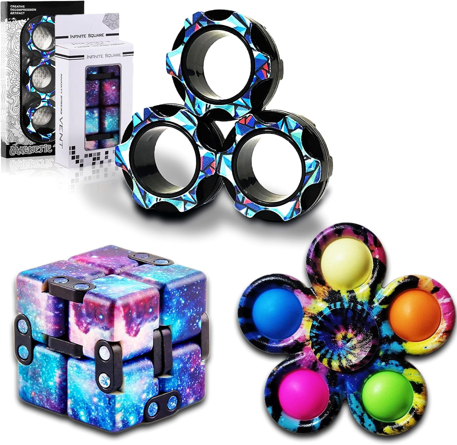 Set De 10 Juguetes Fidget Sensoriales – Tangle Flexibles Y Desmontables Para Aliviar El Estrés, Autismo Y TDAH, Ideales Para Niños Y Adultos