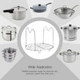 thumbnail image 3 of Dispositivo para cocinar al vapor, rejilla para cocinar al vapor de acero inoxidable de grado alimenticio con cómodas asas para ollas instantáneas, utensilio de cocina multiusos fácil de limpiar, 3 of 7