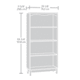 Sauder Storybook 4Shelf Bookcase, Soft White Finish