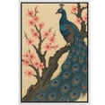 thumbnail image 6 of Framed Canvas Print Peacock Wall Art Japandi Decorative for Living Room Bedroom - 16"x24" WHITE, 6 of 8