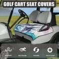 thumbnail image 3 of Whosucclay Rainbow Dolphin Design Protector, 4 Front Storage Pockets Cover for Most 2‑Seat Golf Carts Golf Cart Seat Towel Quilted Protective Cover, 52.36"x 32.28", 3 of 7
