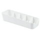 thumbnail image 1 of Fiudx Organizador de Almacenamiento de Plástico con 5 Compartimentos, Solución Multiusos, Ahorra Espacio para Ropa Interior, Calcetines, Cosméticos, Toallas y Oficina En Casa. Blanco, 27 X 9 X 5,8 Cm, 1 of 5
