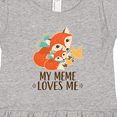 thumbnail image 4 of Inktastic Meme Loves Me Gift Fox Girls Toddler Dress, 4 of 5