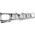 thumbnail image 3 of Grille Assembly for 1993-1997 Nissan Pickup Chrome Shell with Gray Insert, 3 of 3